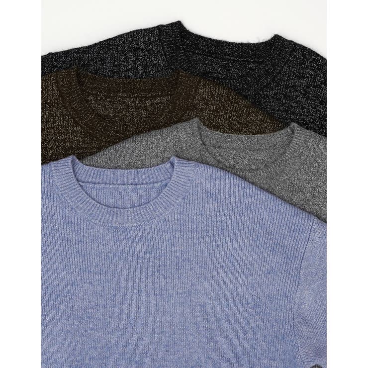 Re:EDIT クルーネックラメニットトップス トップス shoplistselect-10445325 SHOPLIST サンプル画像2