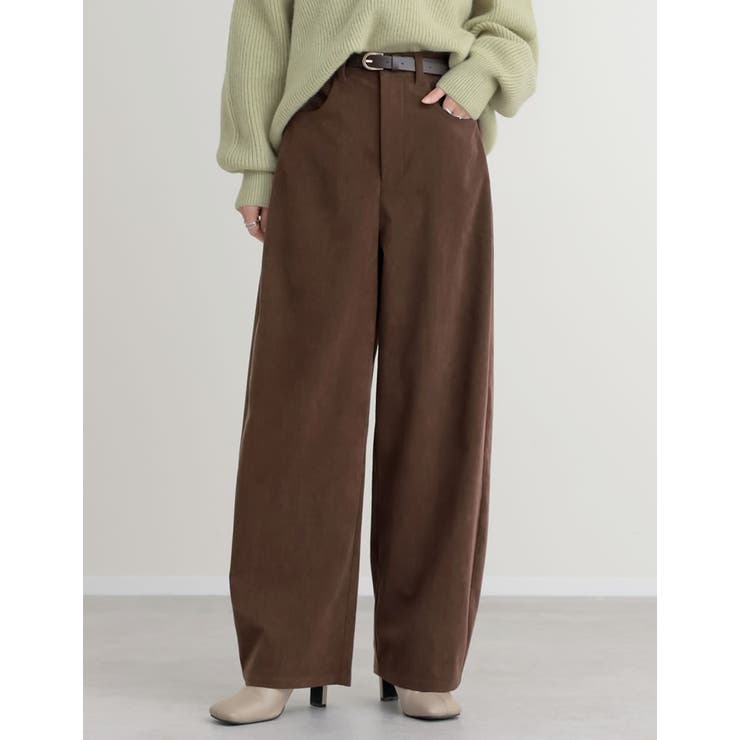 Re:EDIT [低身長/高身長サイズ有]コーデュロイバレルレッグカーブパンツ パンツ・ズボン shoplistselect-10445331 SHOPLIST サンプル画像3