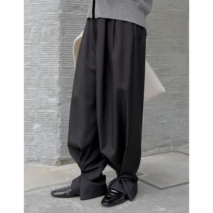 Re:EDIT [低身長/高身長サイズ有]2WAYツイル裾ボタンワイドストレートパンツ パンツ・ズボン shoplistselect-10445333 SHOPLIST サンプル画像3