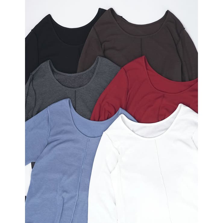 Re:EDIT [大きいサイズ有][前後2WAY]裏微起毛バックオープントップス トップス shoplistselect-10445319 SHOPLIST サンプル画像2