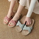 【5/15限定 15%OFFクーポン】JOCOSA サンダル ルームシューズ スリッパ 室内履き リネン ぺたんこ フラット かわいい 歩きやすい 疲れにくい ...