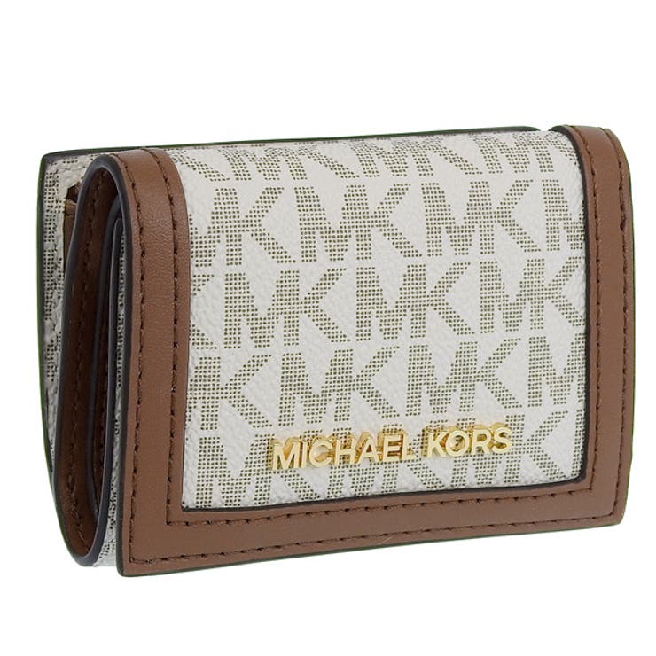 【10％OFFクーポン！1/16(金)1:59まで】Riverall MICHAEL KORS マイケルコース JET SET TRAVEL 三つ折り 財布 EXTRA SMALL レザー 財布