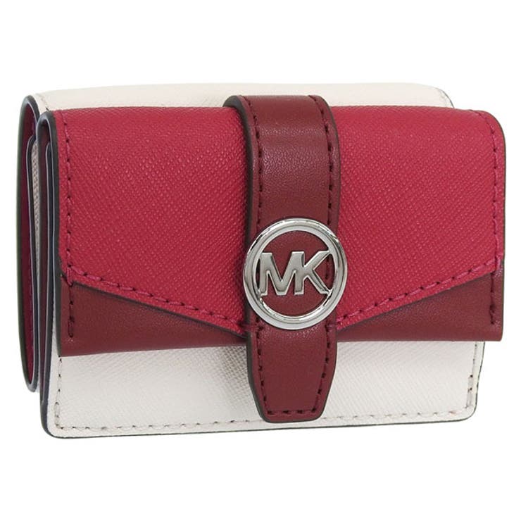 Riverall MICHAEL KORS マイケルコース 財布 レディース 三つ折り財布 アウトレット レザー レッドマルチ 35F5SGRD0T-035 MICHAEL KORS 財布
