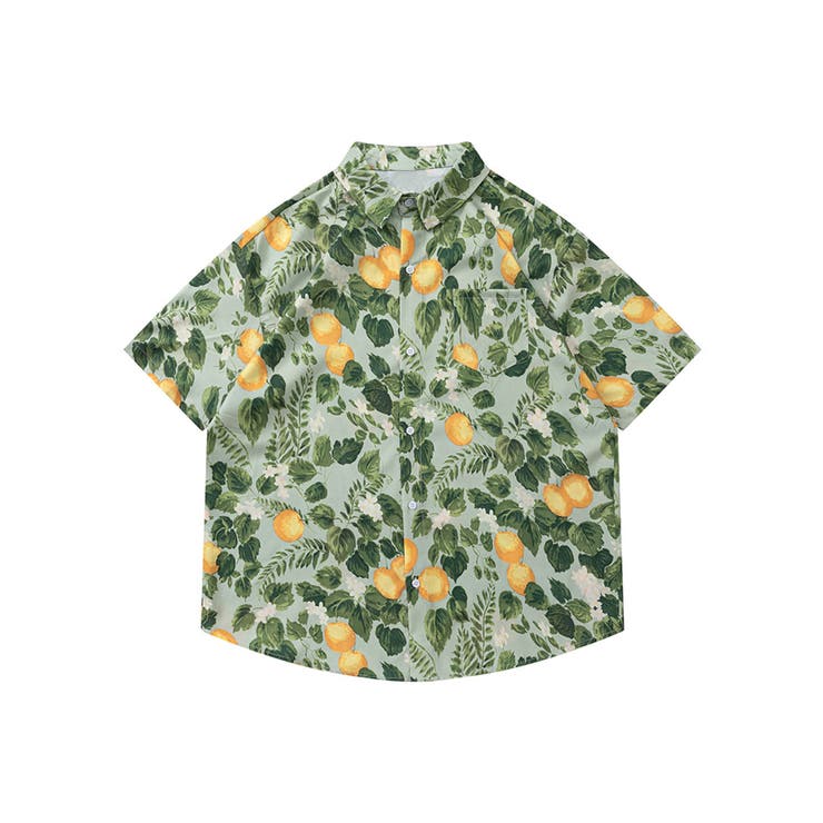 HOOK 在庫限り 古着風総柄ビッグアロハシャツ 韓国ファッション ストリート系 春服 オラオラ系 オーバーサイズ ビッグシルエット ストリート系 大きいサイズ...