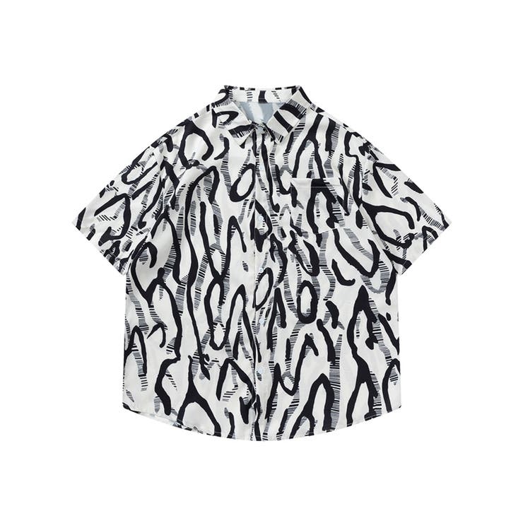 HOOK 在庫限り 古着風総柄ビッグアロハシャツ 韓国ファッション ストリート系 春服 オラオラ系 オーバーサイズ ビッグシルエット ストリート系 大きいサイズ...