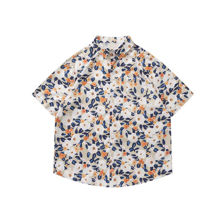 HOOK 在庫限り 古着風総柄ビッグアロハシャツ 韓国ファッション ストリート系 春服 オラオラ系 オーバーサイズ ビッグシルエット ストリート系 大きいサイズ...