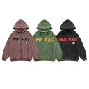 HOOK アメカジ英字刺繍ウォッシュ加工前開きパーカー ユニセックス オーバーサイズ 韓国ファッション オーバーサイズ オルチャン ファッション トップス 夏 秋服 冬服 春服 レディース メンズ Vネック ストリート系 アメカジ【HOOK】 トップス