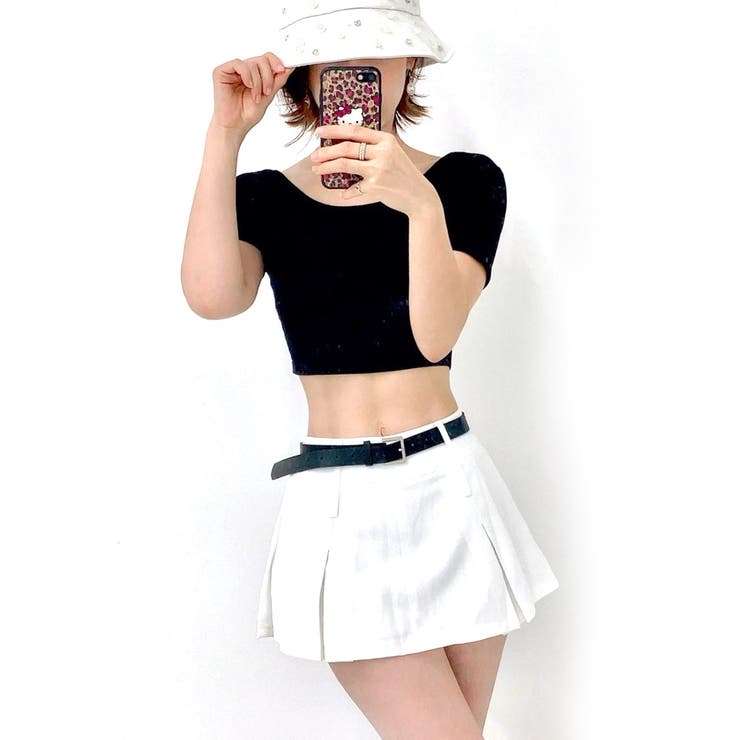 STRIP CABARET ベルト付きタイトスカート パンツ スカパン スカートパンツ ミニスカート きれいめ かわいい ギャル キャバドレス 韓国 韓国ファッション オルチャンファッション スカート shoplistselect-10447473 SHOPLIST サンプル画像2