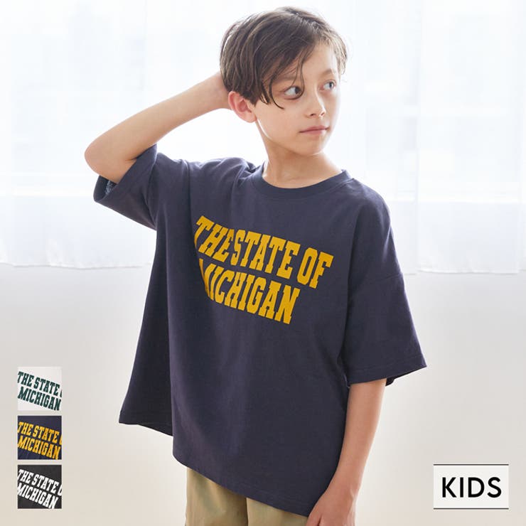 coca キッズ ボーイズ カレッジロゴBIGTシャツ トップスのサムネイル