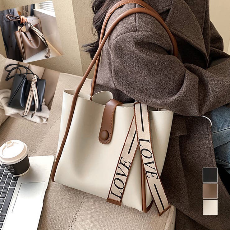 Miniministore ポーチ付きトートバッグ レディース 韓国 オフィスカジュアル バッグ・鞄