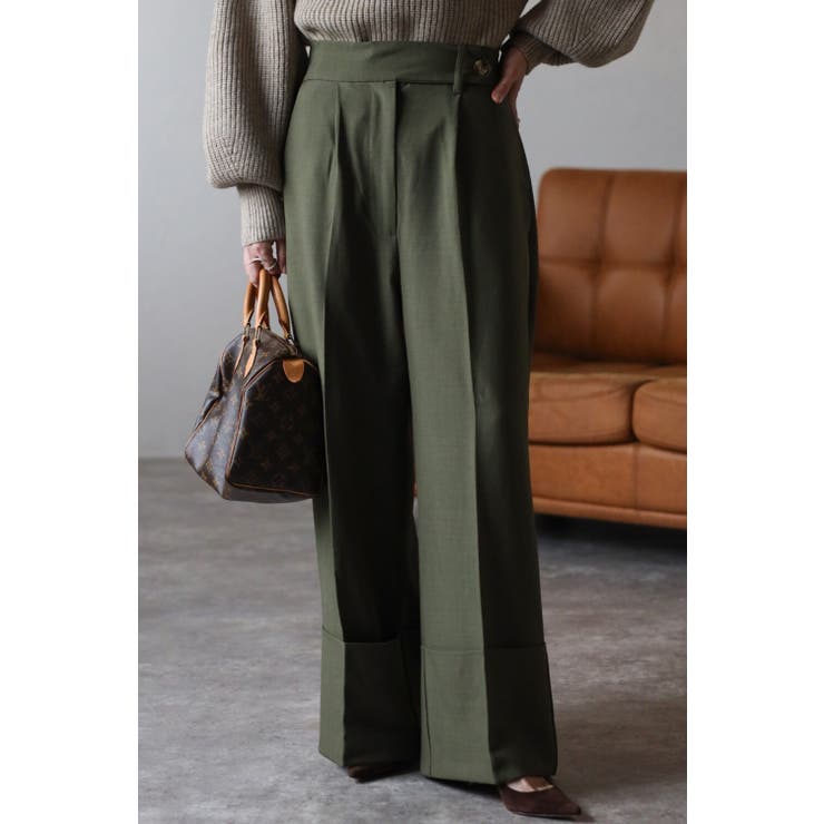 BONJOUR SAGAN ブロードロールアップパンツ 88-003406 パンツ・ズボン