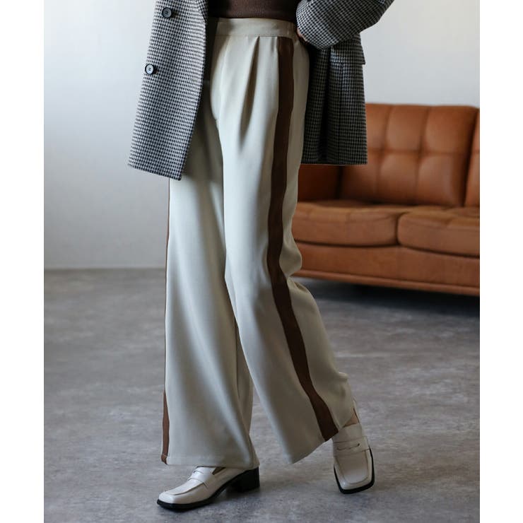 BONJOUR SAGAN ラインパンツ パンツ・ズボン