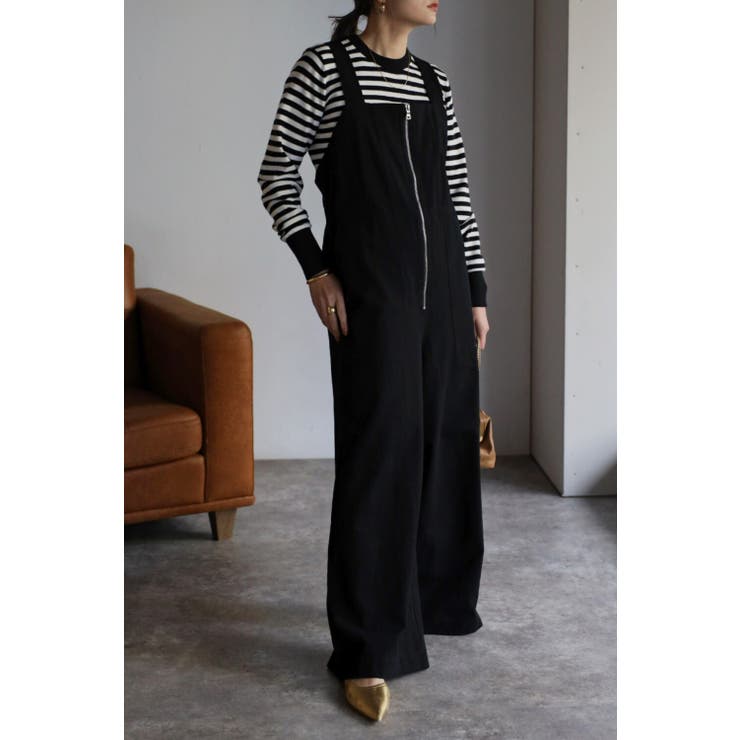 BONJOUR SAGAN フロントジップサロペット 77-002092 パンツ・ズボン