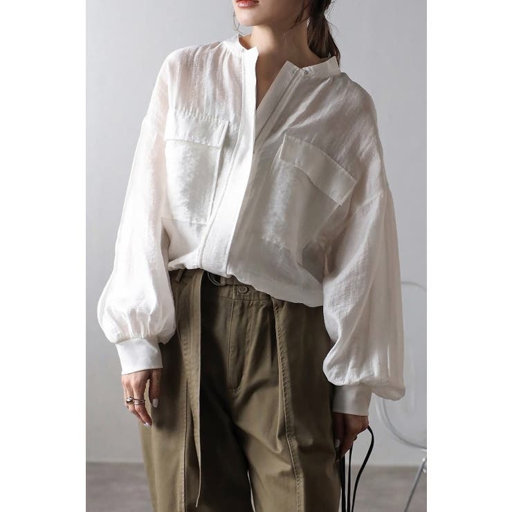 BONJOUR SAGAN リネン混スラブシアーショートブルゾン 77-003617 アウター(コート・ジャケットなど)