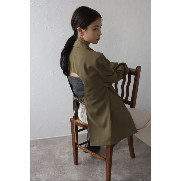 BONJOUR SAGAN back open tailored jacket / バックオープンテーラードジャケット 88-004348 アウター(コート ジャケットなど)