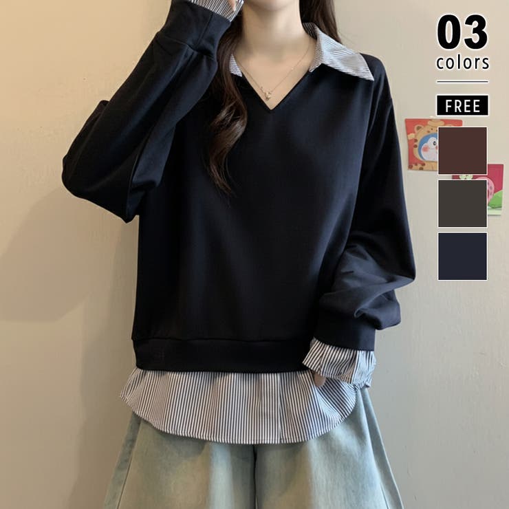 COCOMOMO ����ǥ쥤�䡼���������Ǥˡ��ɥå��󥰥���� ���դ�V�ͥå��ȥåץ� �Ť����� �쥤�䡼���� ����� ��ǥ����� Ĺµ �ȥåץ� V�ͥå� ��...