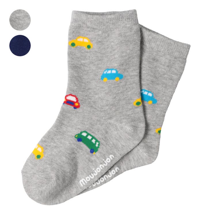 【10％OFFクーポン！1/16(金)1:59まで】こどもの森e-shop 車柄クルーソックス・靴下 インナー・下着