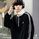 Rocky Monroe KANGOL フリース ハーフジップ 別注 メンズ レディース カンゴール プルオーバー トラックジャケット オーバーサイズ ビッグシ...