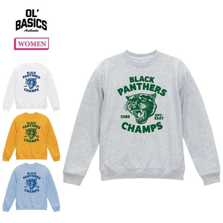 printrium Ol' Basics（オール・ベーシックス） トレーナー レディース スウェット イラスト ロゴ プリント スウェットシャツ スエット プルオーバー トップス アメカジ ユニセックス トップス