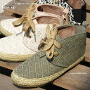 アクセサリーショップPIENA スニーカー レディース 春秋冬 ハイカット ジュート巻 レースアップ 麻 SHOE ZOO シューズ・靴