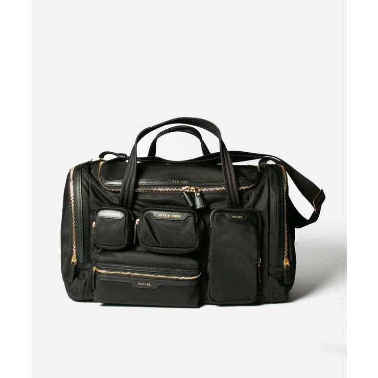 【美品】アニヤハインドマーチ リボン柄 ボストンバッグ 旅行カバン 総柄 ANYA HINDMARCH アニヤハインドマーチ ボストンバッグ グレー