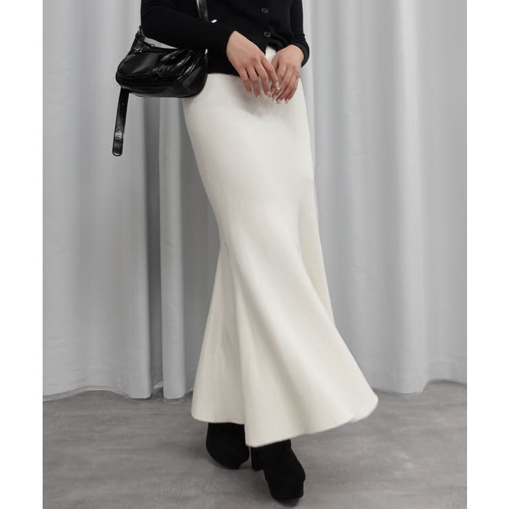 CORNERS ニットマーメイドスカート【ベルトセット】 スカート