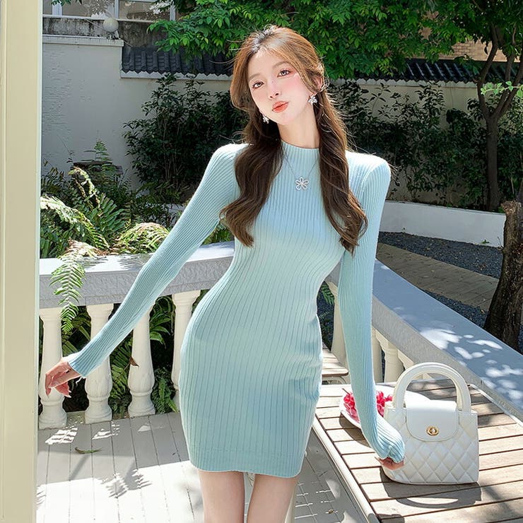 【10％OFFクーポン！2/10(火)1:59まで】JS FASHION ニットワンピース 全4色  ...