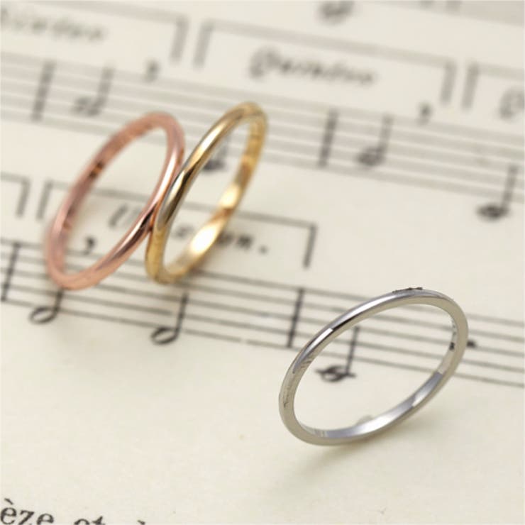 【10％OFFクーポン！2/10(火)1:59まで】アクセサリーショップPIENA 甲丸タイプのピンキーリング サージカルステンレス シルバー ゴールド ピンクゴールド 1号 3号 5号 7号 定番シンプル アレルギーフリー レディース アクセサリー