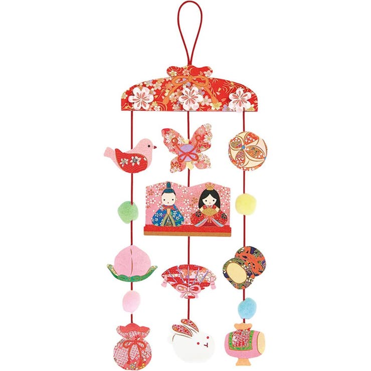 cinemacollection ひなまつり グリーティングカード ダイカットカード つるしびな サンリオ プレゼント 封筒付き メッセージカード グッズ 文房具