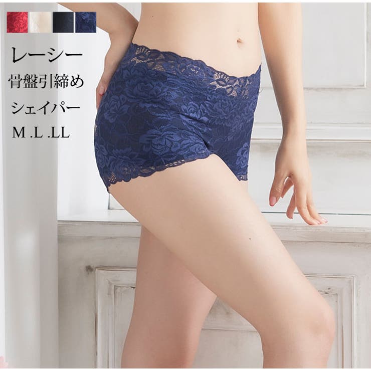 【10％OFFクーポン！1/16(金)1:59まで】PINK PINK PINK 総レース骨盤引締めショーツガードル インナー・下着