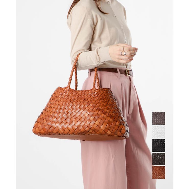 U-STREAM ドラゴンディフュージョン DRAGON DIFFUSION 8892 トートバッグ SANTA CROCE BIG レディース バック 手編み バスケット レザー メッシュバッグ トートバッグ 編み込み 贈り物 全5色 バッグ・鞄