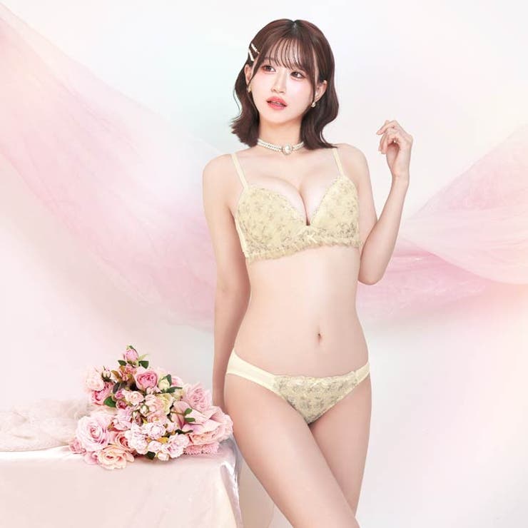 SHOPLISTのDazzy ドーリーローズブーケブラジャー&フルバックショーツ インナー・下着｜アングル3