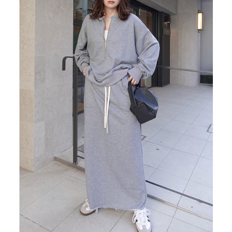 CORNERS スウェットタイトロングスカート【セットアップ可能】 スカート