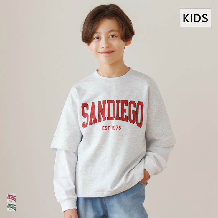 coca 長袖レイヤードTシャツ キッズ その他