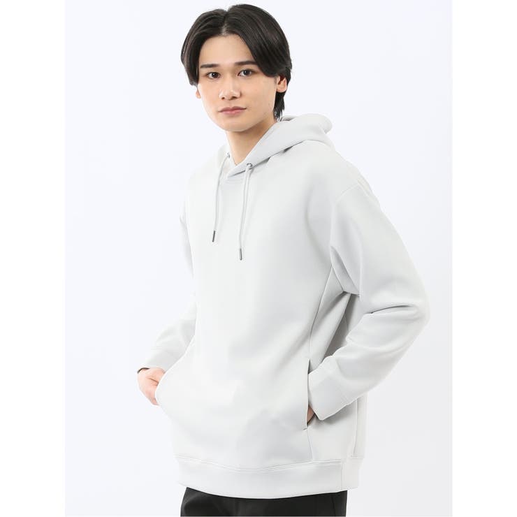 TAKA-Q MEN ストレッチ ソフトダンボール プルパーカー トップス