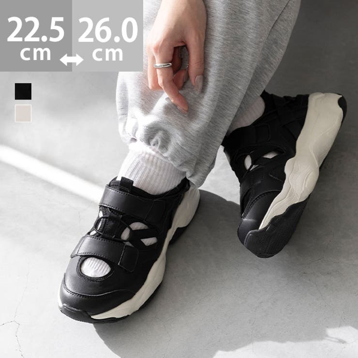 【10％OFFクーポン！3/26(木)1:59まで】welleg スニーカーサンダル レディース 痛くない 歩きやすい 脱げない スポーツサンダル スポサン 面ファスナー ベルクロ 厚底サンダル ホワイトソール 靴下合わせ おしゃれ シューズ・靴