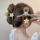 Miniministore 花 ヘアクリップ 大きめ バンスクリップ ヘアアクセサリー