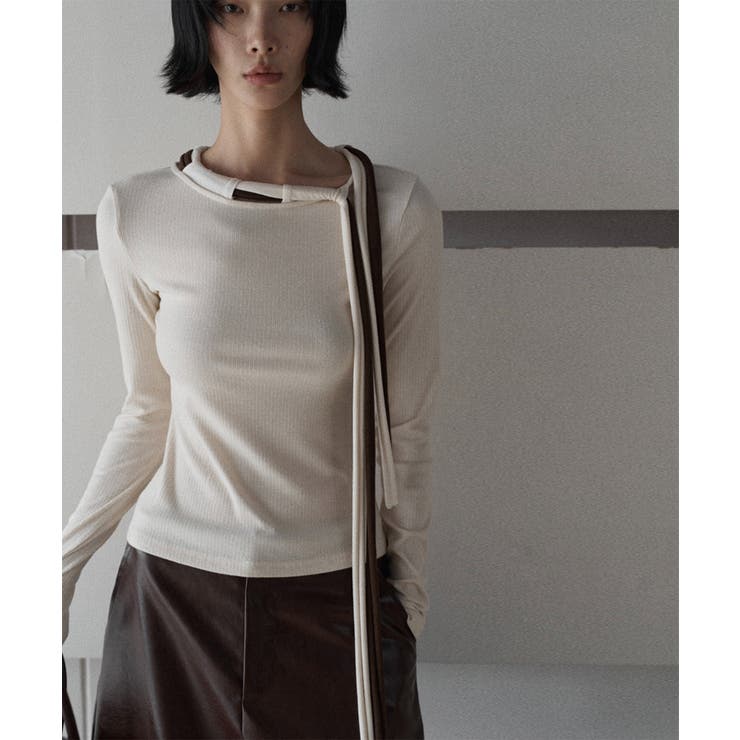 【10％OFFクーポン！2/23(月)1:59まで】aimoha 「moyo」ダブルボウタイ トップス レディース【AW】 トップス