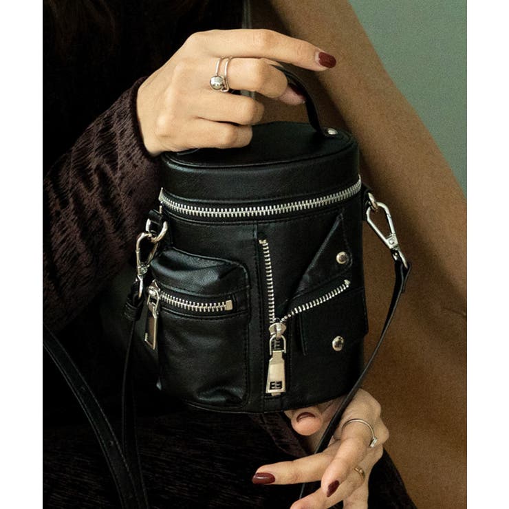 DEVICE DEVICE ライダース バニティ 2way ショルダーバッグ DSG25045 バッグ・鞄