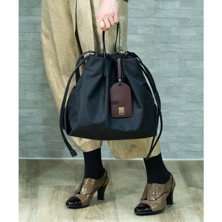 【10％OFFクーポン！4/10(金)1:59まで】STYLE CODE 【PADMA/パドマ】カードケース付 ナイロン巾着トートバッグ バッグ・鞄