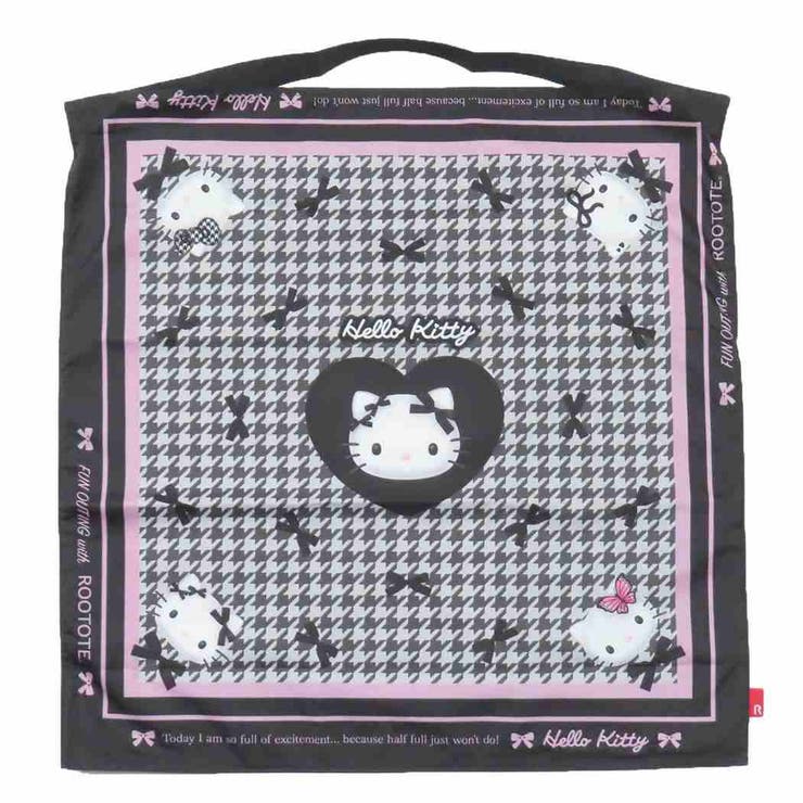 【10％OFFクーポン！2/23(月)1:59まで】cinemacollection ハローキティ トートバッグ IP.TABLO50.ハローキティ A スカーフバッグ houndstooth サンリオ ルートート 手提げかばん キャラクター グッズ バ