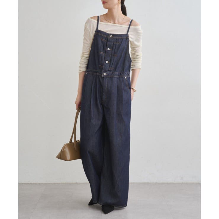 【10％OFFクーポン！本日実施中】PAL GROUP OUTLET 【Loungedress】デニムキャミサロペット ワンピース・ドレス