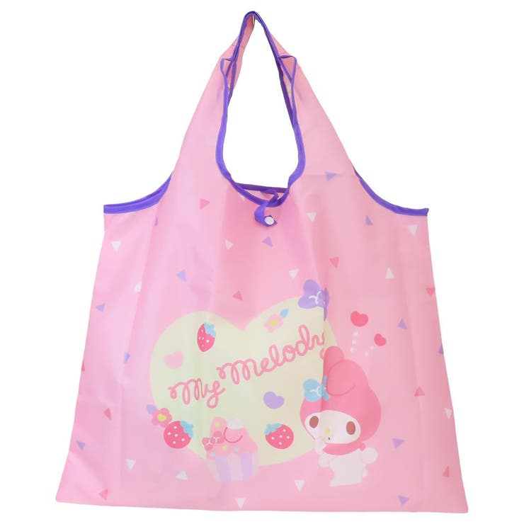 cinemacollection マイメロディ エコバッグ 折りたたみショッピングバッグ いちご サンリオ スモールプラネット お買物かばん キャラクター グッズ バッグ・鞄