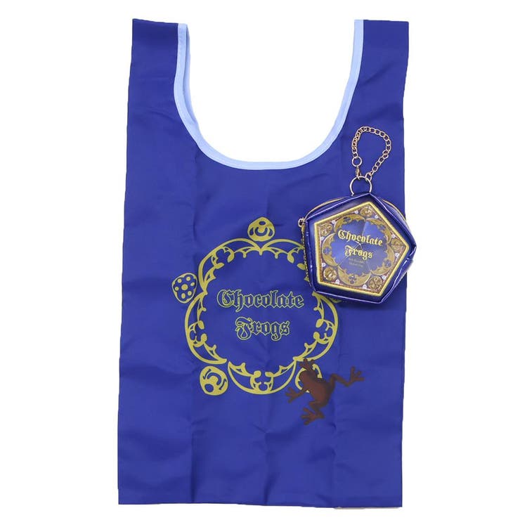 cinemacollection ハリーポッター ショッピングバッグ ポーチ付きエコバッグ カエルチョコエコ ワーナーブラザース 丸眞 お買い物かばん 映画キャラクター グッズ バッグ・鞄