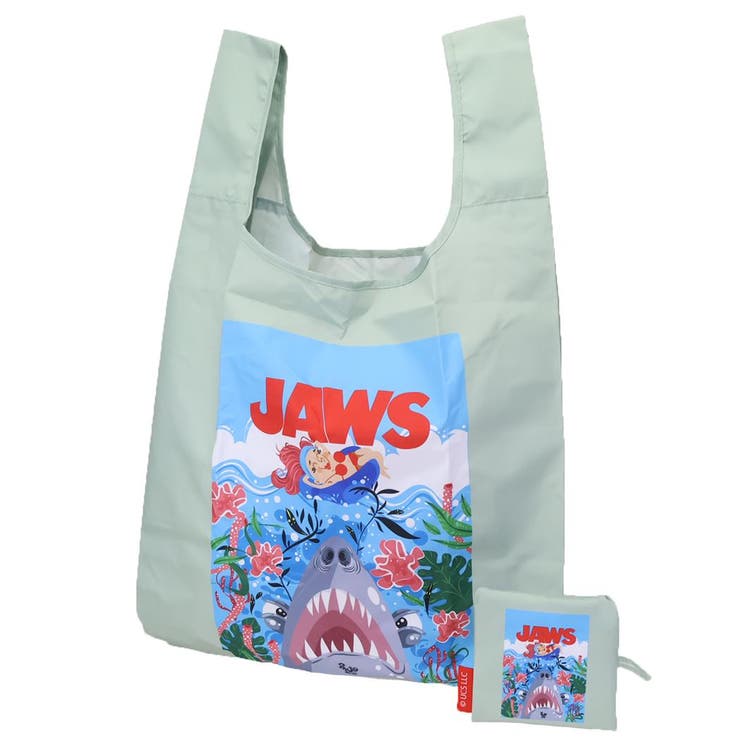 cinemacollection ジョーズ ショッピングバッグ エコバッグ グラフィックシャーク 丸眞 お買い物かばん 映画キャラクター グッズ バッグ・鞄