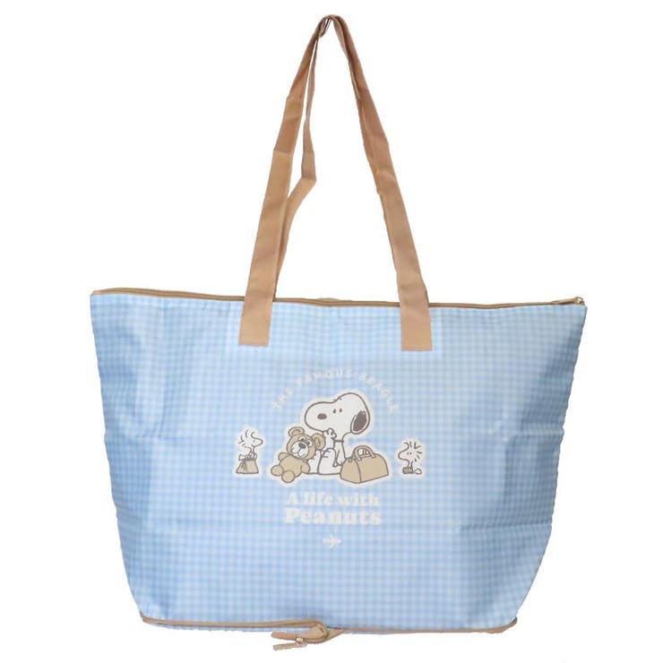 cinemacollection スヌーピー 旅行かばん 折りたたみボストンバッグ スヌーピーとくま ピーナッツ カミオジャパン コンパクト 旅行 おみやげ袋 キャラクター グッズ バッグ・鞄