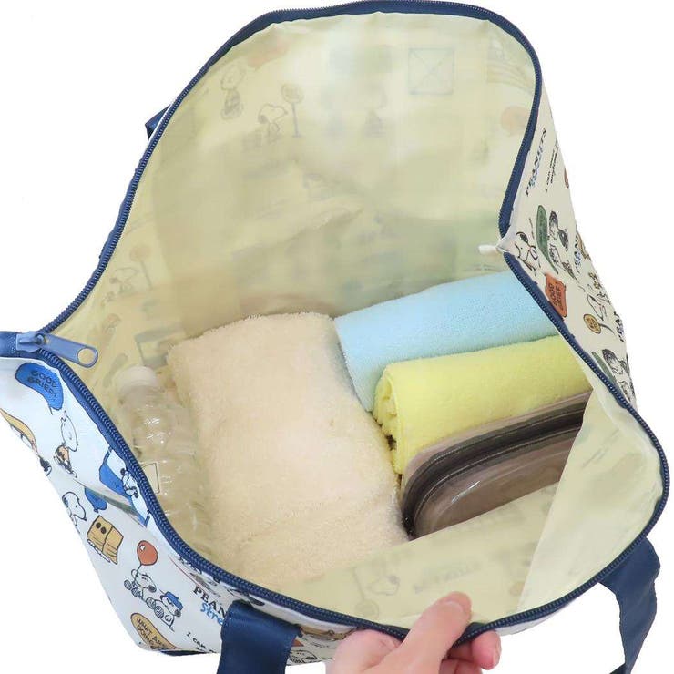 cinemacollection スヌーピー 旅行かばん 折りたたみボストンバッグ PEANUTS STREET ピーナッツ カミオジャパン コンパクト 旅行 おみやげ袋 キャラクター グッズ バッグ・鞄