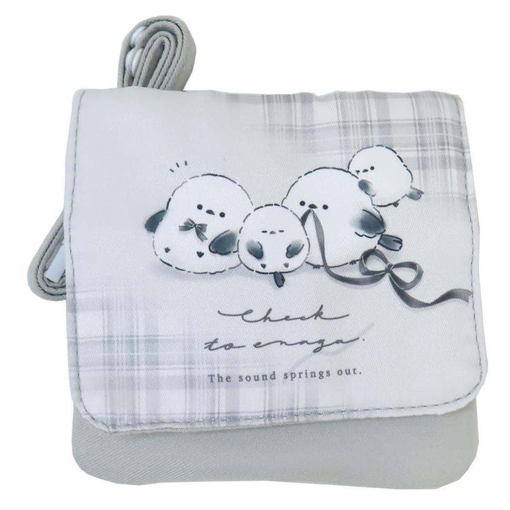 cinemacollection クリップポケット ショルダー付きマルチポッケ チェックとえなが クーリア クリップポーチ キッズポーチ かわいい グッズ バッグ・鞄