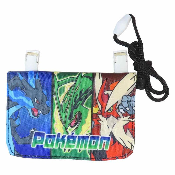 cinemacollection ポケットモンスター クリップポケット ネックコード付きミニおでかけウォレット BK ポケモン サンアート キッズポシェット 子ども キャラクター グッズ バッグ・鞄
