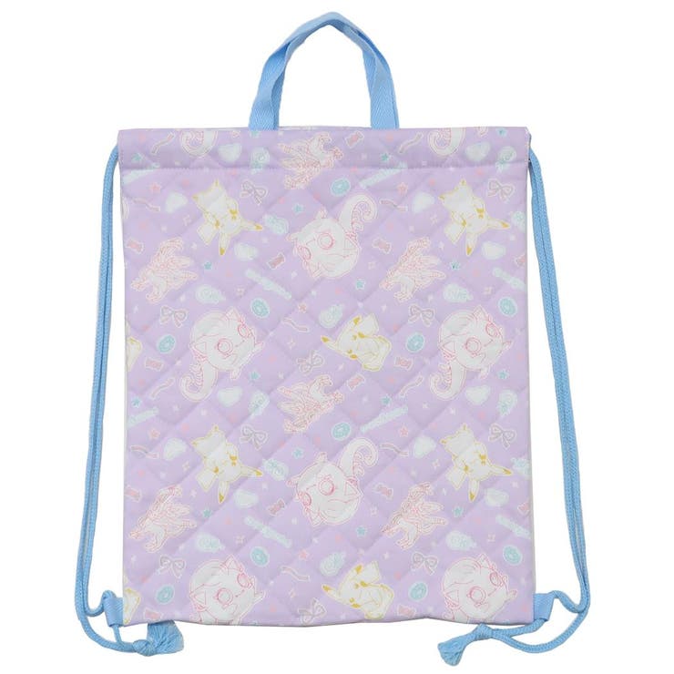 【10％OFFクーポン！2/10(火)1:59まで】cinemacollection ポケットモンスター ナップサック キルトナップサック パープル ポケモン マルヨシ 体操服かばん 新学期準備雑貨 キャラクター グッズ バッグ・鞄